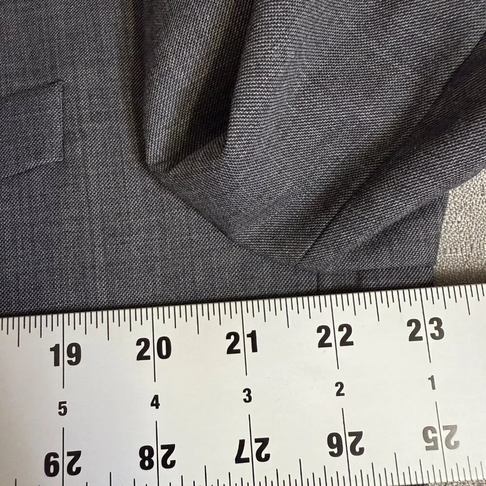 Ralph Lauren Mens Gray Blazer Jacket 44S 2-Button Wool Blend Lined Career